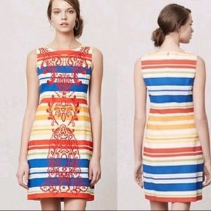Anthropologie Tabitha Banded Totem Shift Dress